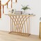 Costway 48'' Console Table Modern Accent Entryway Table Long Behind Couch Table